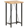 Mesa de bar madera maciza de mango rugosa 60x60x107 cm