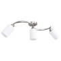 Lámpara de techo pantallas cerámica cono blanco 3 bombillas E14