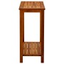 Mesa consola de jardín madera maciza de acacia 80x35x75 cm