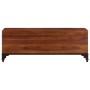 Baúl de almacenaje de madera maciza de acacia 110x35x41 cm