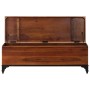 Baúl de almacenaje de madera maciza de acacia 110x35x41 cm