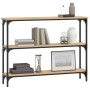 Mesa consola madera de ingeniería roble Sonoma 100x22,5x75 cm