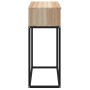 Mesa consola hierro y madera contrachapada 80x30x75 cm