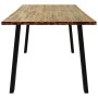 Mesa de comedor madera maciza de acacia 150x90x75 cm