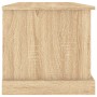 Baúl almacenaje madera contrachapada roble sonoma 70x40x38 cm