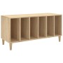 Mueble discos madera contrachapada roble Sonoma 100x38x48 cm