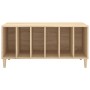 Mueble discos madera contrachapada roble Sonoma 100x38x48 cm