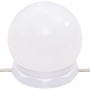 Juego de tocador con LED madera contrachapada gris hormigón