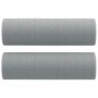 Cojines decorativos 2 uds tela gris claro Ø15x50 cm