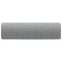 Cojines decorativos 2 uds tela gris claro Ø15x50 cm
