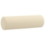 Cojines decorativos 2 uds tela crema 15x50 cm