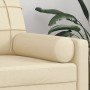 Cojines decorativos 2 uds tela crema 15x50 cm