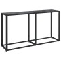 Mesa consola vidrio templado negro 140x35x75,5cm