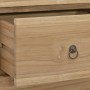 Cómoda de madera maciza de teca 30x30x90 cm