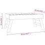Bandeja plegable madera maciza de teca 55x35x25 cm