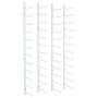 Botellero de pared para 24 botellas 2 unidades hierro blanco