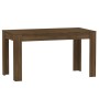 Mesa de comedor madera contrachapada roble marrón 140x74,5x76 cm