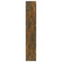 Estantería para CD 2 uds madera roble ahumado 21x16x93,5 cm