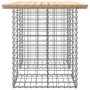 Banco de jardín diseño gaviones madera maciza pino 100x70x72 cm