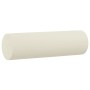 Cojines decorativos 2 uds terciopelo crema 15x50 cm