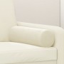 Cojines decorativos 2 uds terciopelo crema 15x50 cm
