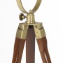 Lámpara de suelo con trípode madera maciza de mango 97 cm
