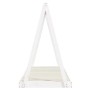 Estructura de cama para niños madera de pino blanco 80x200 cm