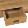 Banco de recibidor de madera de teca maciza 90x30x40 cm