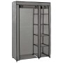 Armario plegable de tela gris 110x45x175 cm