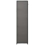Armario plegable de tela gris 110x45x175 cm
