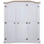 Armario madera de pino Mexicano estilo Corona blanco 3 puertas