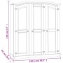 Armario madera de pino Mexicano estilo Corona blanco 3 puertas
