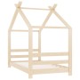 Estructura de cama infantil de madera maciza de pino 70x140 cm