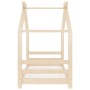 Estructura de cama infantil de madera maciza de pino 70x140 cm