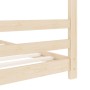 Estructura de cama infantil de madera maciza de pino 70x140 cm