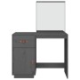 Mesa tocador de madera maciza de pino gris 95x50x134 cm