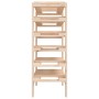 Botellero madera maciza de pino 65x29x112 cm