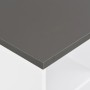 Mesa alta de cocina blanco y gris antracita 60x60x110 cm