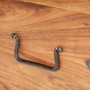 Baúl de madera maciza de acacia 40x40x40 cm