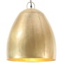 Lámpara colgante industrial redonda 25 W latón 42 cm E27