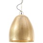 Lámpara colgante industrial redonda 25 W latón 42 cm E27