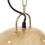 Lámpara colgante industrial redonda 25 W latón 42 cm E27