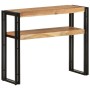 Mesa consola de madera maciza de acacia 90x30x75 cm