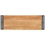Mesa consola de madera maciza de acacia 90x30x75 cm