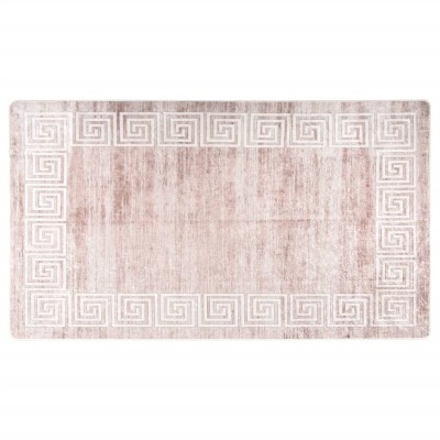 Alfombra lavable antideslizante beige 190x300 cm