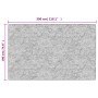 Alfombra lavable antideslizante beige 190x300 cm