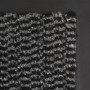 Alfombras de entrada rectangulares de nudo 2 uds gris 80x120 cm