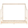 Estructura de cama de niños madera maciza de pino 2x(90x160) cm