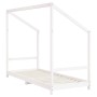 Estructura de cama para niños madera pino blanco 2x(80x200) cm