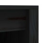 Mueble de cocina exterior madera maciza pino negro 55x55x92 cm